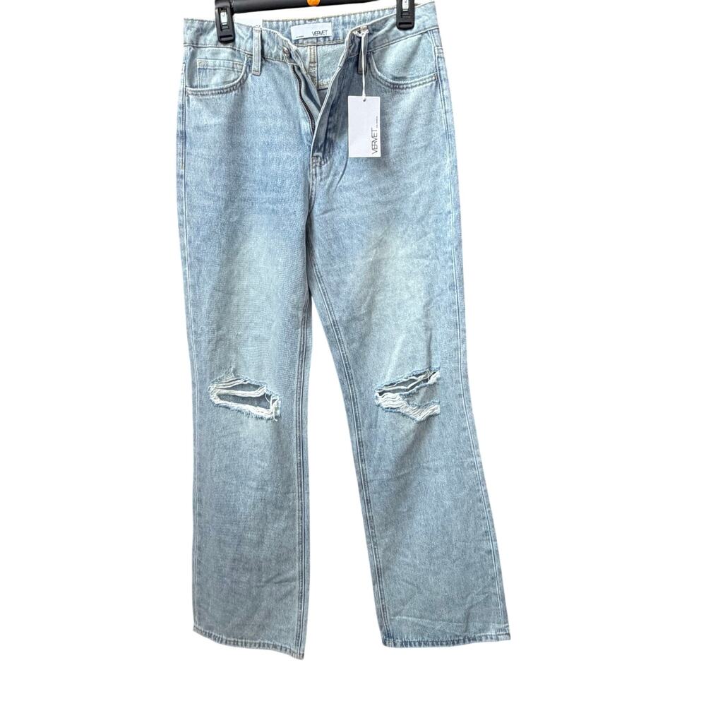 Vervet Leslie Light Wash Jeans Flare Size 26 New 90s Vintage Flare Denim